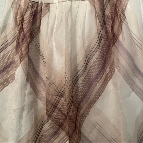 Talbots 100% Pure Silk Plaid MIDI skirt size 2 - Picture 3 of 4